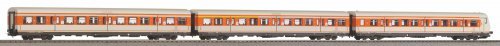 3-Piece Set x-Car S-Bahn + Cab Car DB AG V, HO, PIKO 58226
