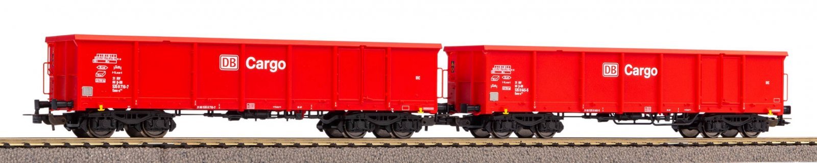 2 pc. Eaos Gondola set with sand loads DB AG V, HO, PIKO 58234