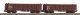 2 pc. Eaos Gondola set with wood loads DB AG VI, HO, PIKO 58235