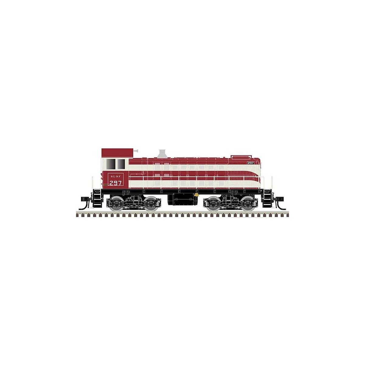 Alco S2 - LokSound and DCC - Master(R) Gold -- St. Louis-San Francisco 297 (Ex-NEO, red, white), HO, Atlas Model Railroad Co. 10