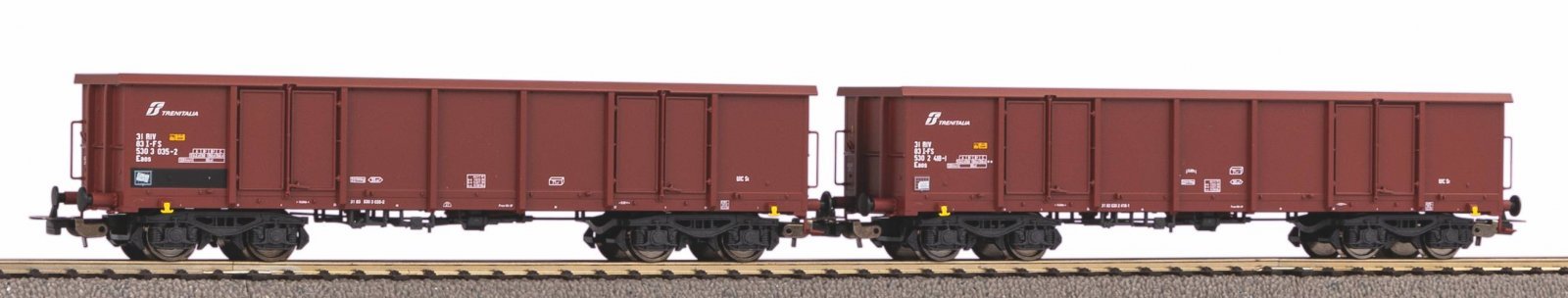 2 pc. Eas Gondola set with sand loads FS V, HO, PIKO 58238