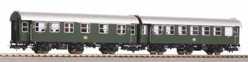 2 pc. AB3yg + B3yg Rebuilt car set DB III, HO, PIKO 58240