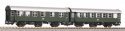 2 pc. AB3yg + B3yg Rebuilt car set DB III, HO, PIKO 58240