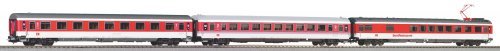 3 pc. IC 602 Passenger car set Gorch Fock 1 DB AG V, HO, PIKO 58248