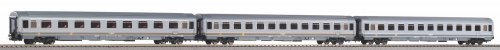 3 pc. Eurofima Passenger car set Bigrigio FS V, HO, PIKO 58251