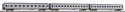 3 pc. Eurofima Passenger car set Bigrigio FS V, HO, PIKO 58251
