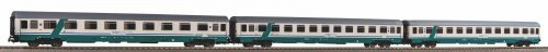 3 pc.Eurofima Passenger car set XMPR Intercity FS V, HO, PIKO 58252