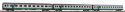3 pc.Eurofima Passenger car set XMPR Intercity FS V, HO, PIKO 58252