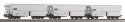 3 pc. Falns Hopper car set GATX VI, HO, PIKO 58254