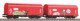 2 pc. Tarp car set w/graffiti Caib NS V, HO, PIKO 58257