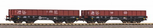 2 pc. 401Zb Flatcar set PKP V, HO, PIKO 58261