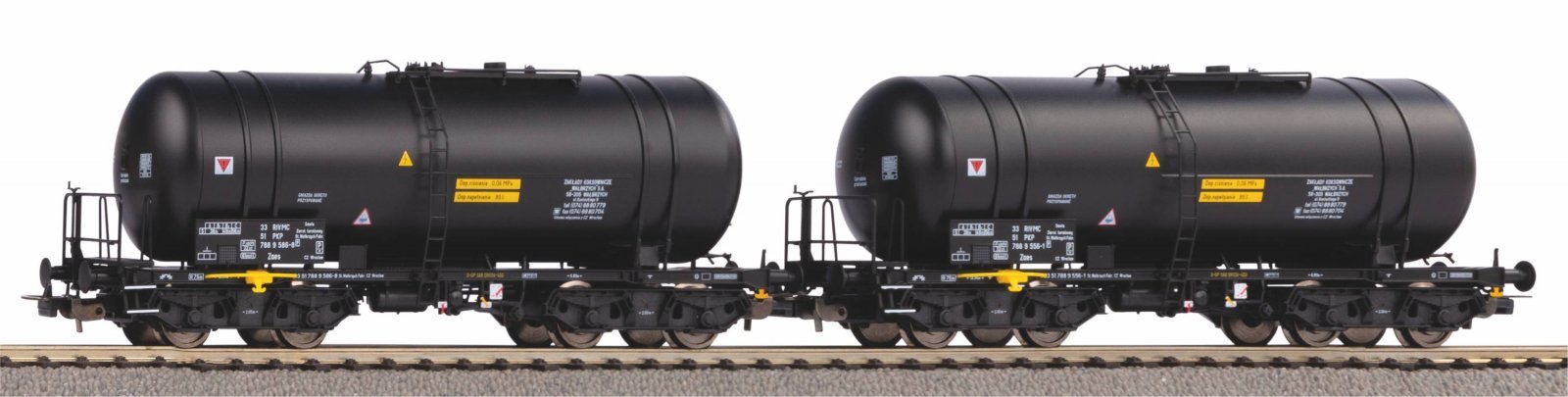 2 pc. 406R Zas Tank car set PCC Spedkol VI, HO, PIKO 58264