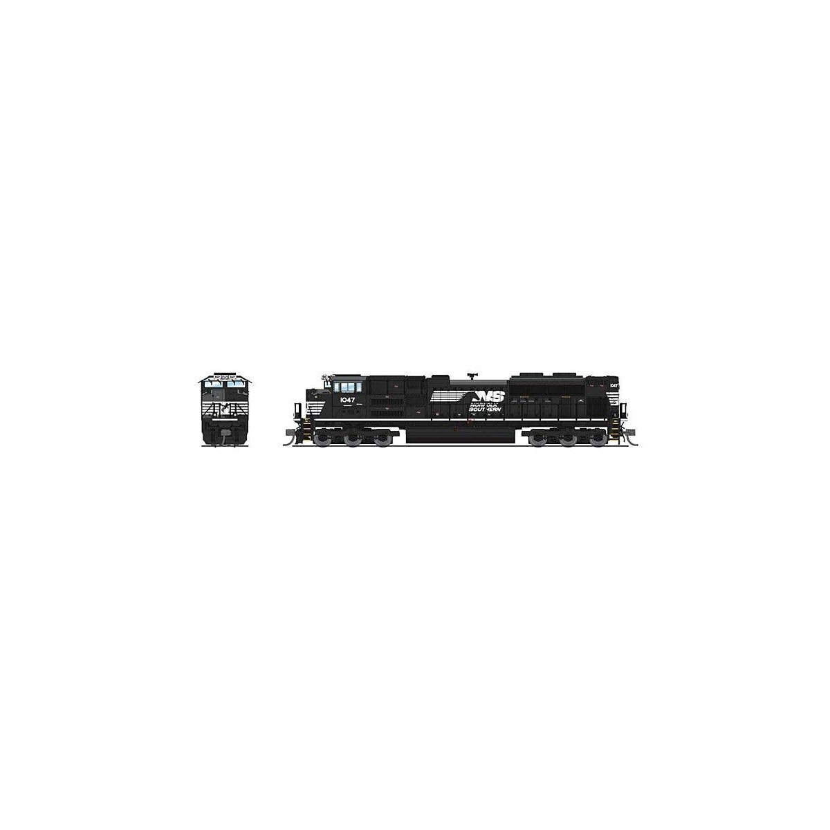 EMD SD70ACe - Sound and DCC - Paragon4(TM) -- Norfolk Southern 1055 (black, white Horse Head Logo), N, Broadway Limited Imports 
