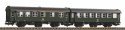 2-Piece Set Rebuilt Car AB3yg + B3yg DB IV, HO, PIKO 58265