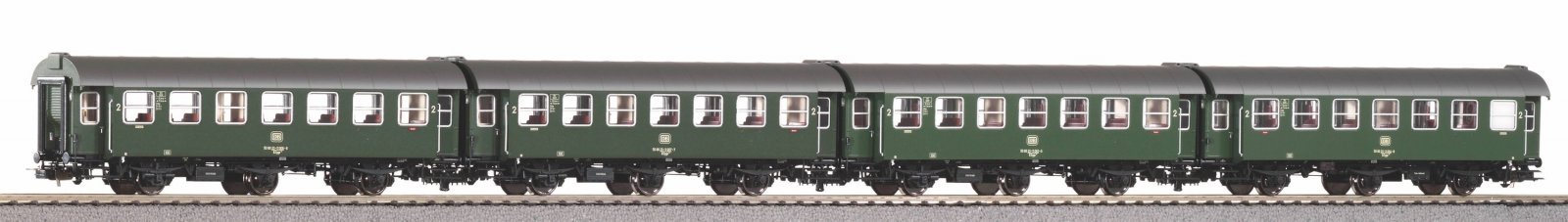 4-Piece Set Rebuilt Car "Gastarbeiter" DB IV, HO, PIKO 58268