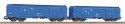 2-Piece Set High-Capacity Freight Car 401Ka PKP VI, HO, PIKO 58271