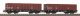 2-Piece Set open Freight Car 401zk PKP VI, HO, PIKO 58272