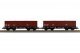2-Piece Set open Freight Car 401zk PKP VI, HO, PIKO 58272