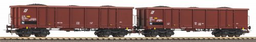 2-pk Eaos Gondolas w/coal FS V, HO, PIKO 58287