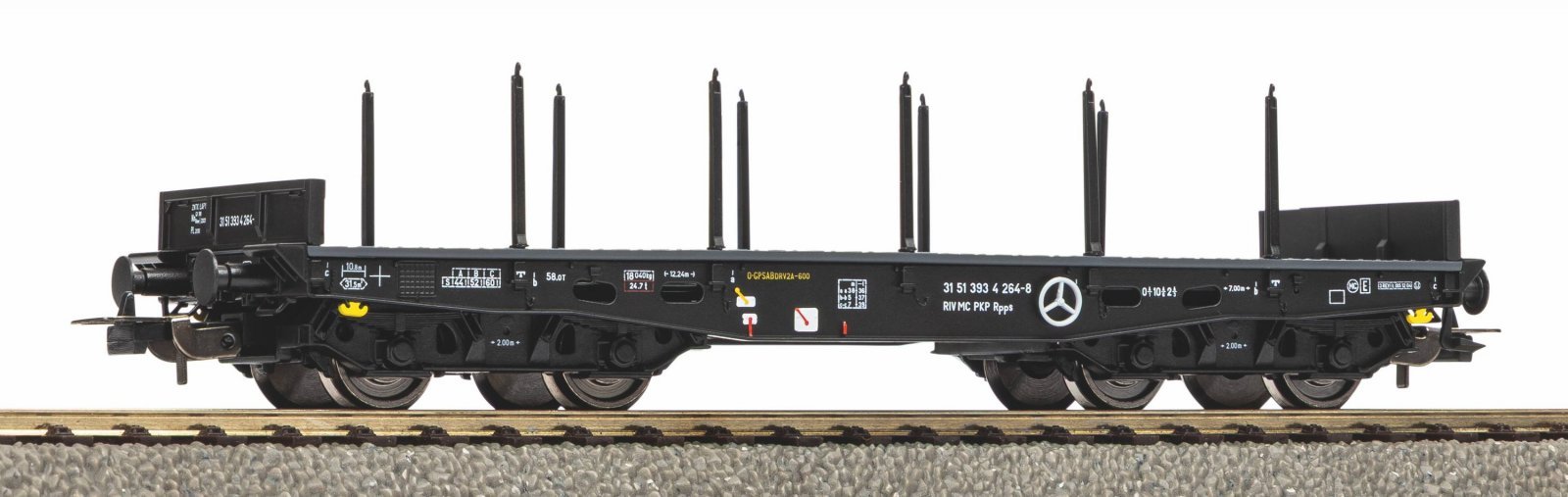 Stake Car 401Ze PKP V, HO, PIKO 58419