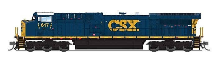 GE AC6000CW - Sound & DCC - Paragon4(TM) -- CSX 629 (YN3, blue, yellow), N, Broadway Limited Imports 8575