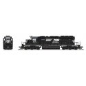 EMD SD40-2 Low-Nose - Sound and DCC - Paragon4(TM) -- Norfolk Southern 6105 (black, white, Horse Head Logo), N, Broadway Limited