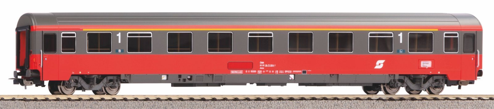 Eurofima 1st Cl. Passenger car ÖBB IV, HO, PIKO 58539