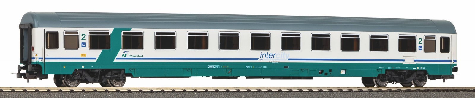 Express Train Car Eurofima 2. Class Intercity Plus FS IV, HO, PIKO 58545