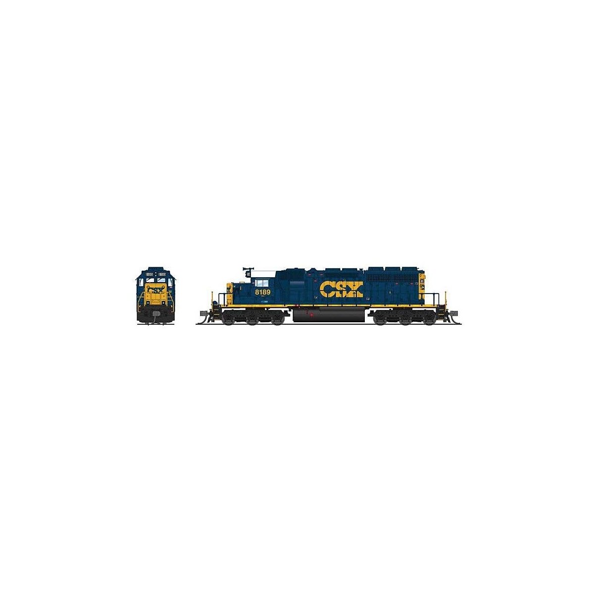 EMD SD40-2 Low-Nose - Sound and DCC - Paragon4(TM) -- CSX 8189 (YN3, blue, yellow, white), N, Broadway Limited Imports 7959