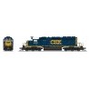 EMD SD40-2 Low-Nose - Sound and DCC - Paragon4(TM) -- CSX 8189 (YN3, blue, yellow, white), N, Broadway Limited Imports 7959