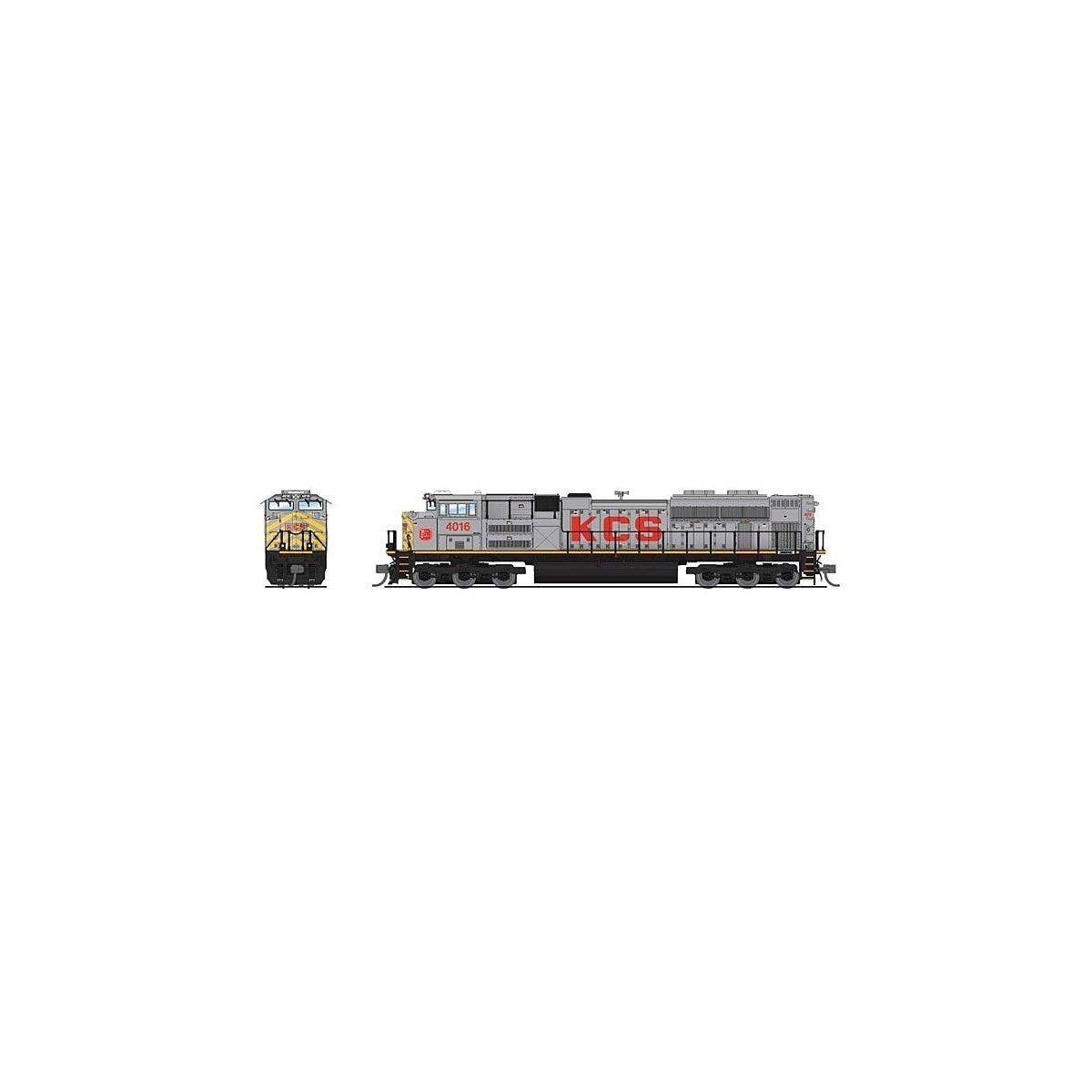 EMD SD70ACe - Sound and DCC - Paragon4(TM) -- Kansas City Southern 4021 (As-Delivered, gray, red, yellow), N, Broadway Limited I