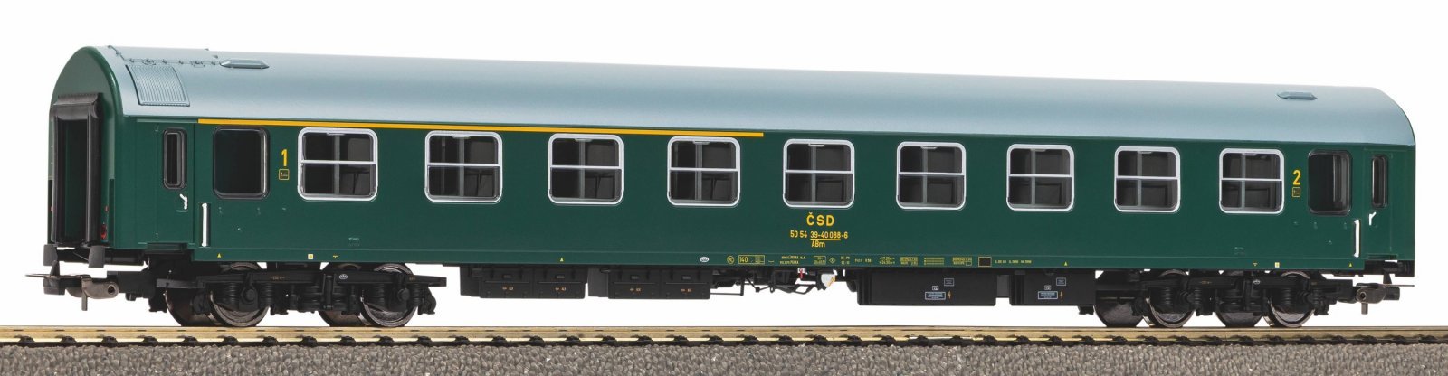 Passenger Car Y-Car 1./2. Class ABm ČSD Era IV, HO, PIKO 58566