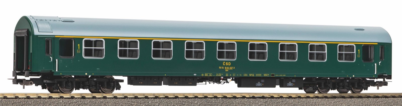 Passenger Car Y-Car 1. Class Am ČSD Era IV, HO, PIKO 58567
