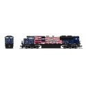 EMD SD70ACe - Sound and DCC - Paragon4(TM) -- Montana Rail Link 4407 (Veterans Tribute, blue, white, red), N, Broadway Limited I