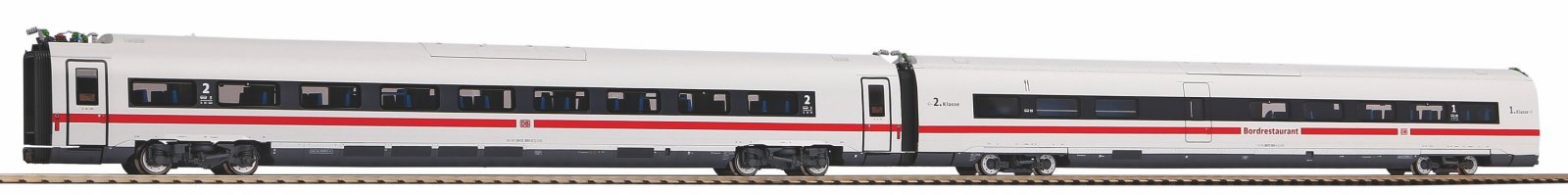 2-Set Matching Car BR 412 DB AG ICE 4 VI, HO, PIKO 58590