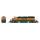 EMD SD40-2 Low-Nose - Sound and DCC - Paragon4(TM) -- BNSF Railway 6375 (H1, green, orange, yellow), N, Broadway Limited Imports