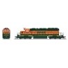 EMD SD40-2 Low-Nose - Sound and DCC - Paragon4(TM) -- BNSF Railway 6375 (H1, green, orange, yellow), N, Broadway Limited Imports