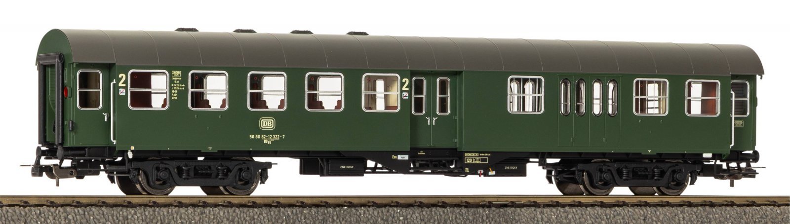 Rebuilt Car 2. Class with Baggage Compartment BD4yg DB IV, HO, PIKO 58862