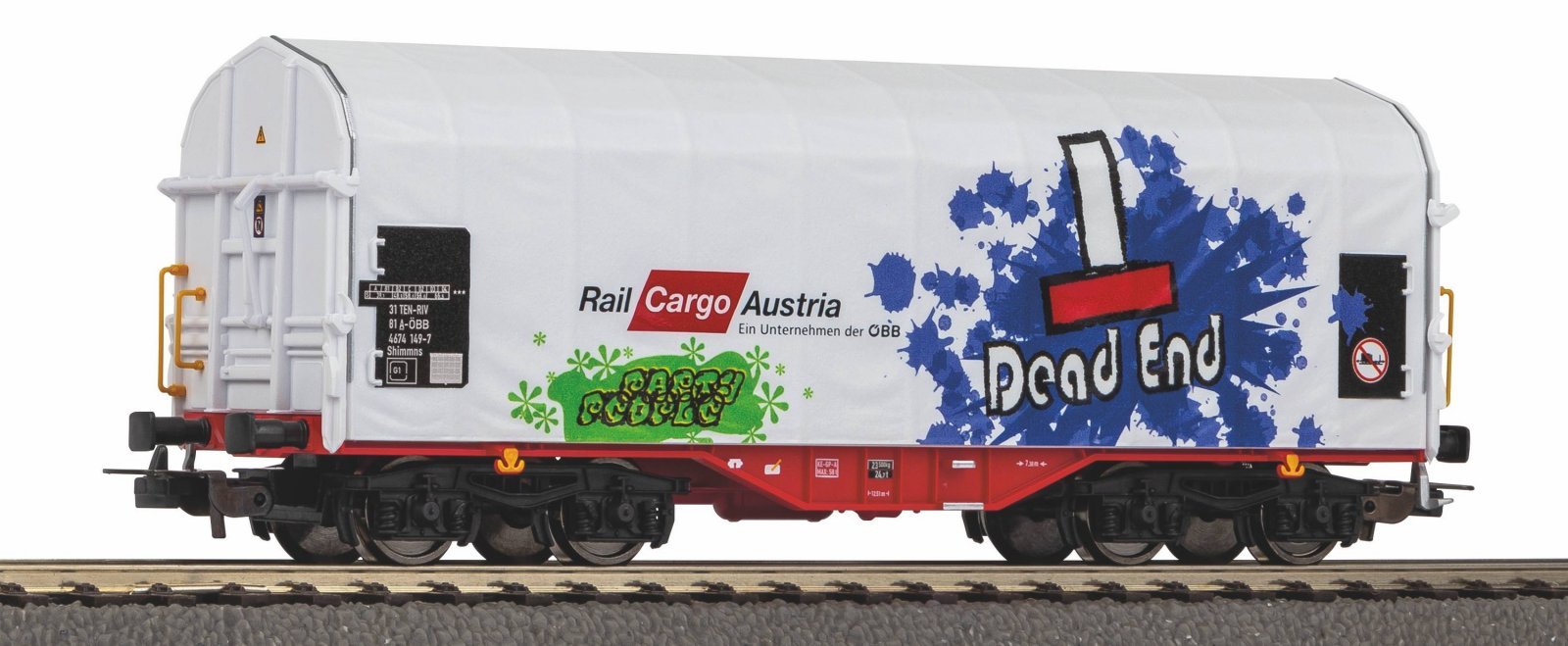 Schplwg Rail Cargo Austria VI Graffiti, HO, PIKO 58982