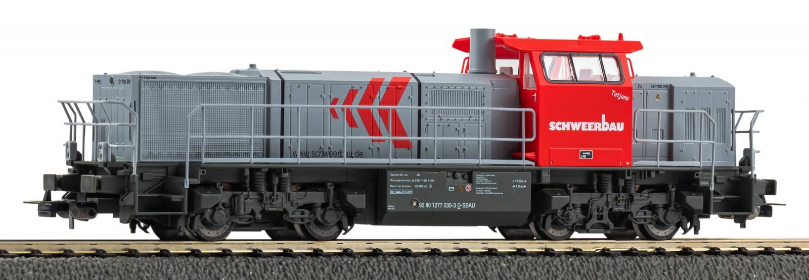 ~Diesel Locomotive G1700 Schweerbau VI + PluX22 Dec., HO, PIKO 59078