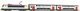 PIKO SmartControlwlan Set with Track with Roadbed SNCB Double-Deck-Passenger Train, HO, PIKO 59108
