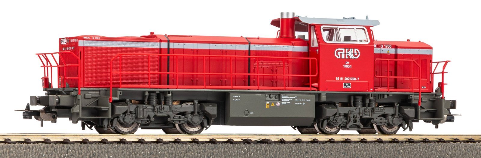 Diesel Locomotive G1700 GKB VI + DSS PluX22, HO, PIKO 59179