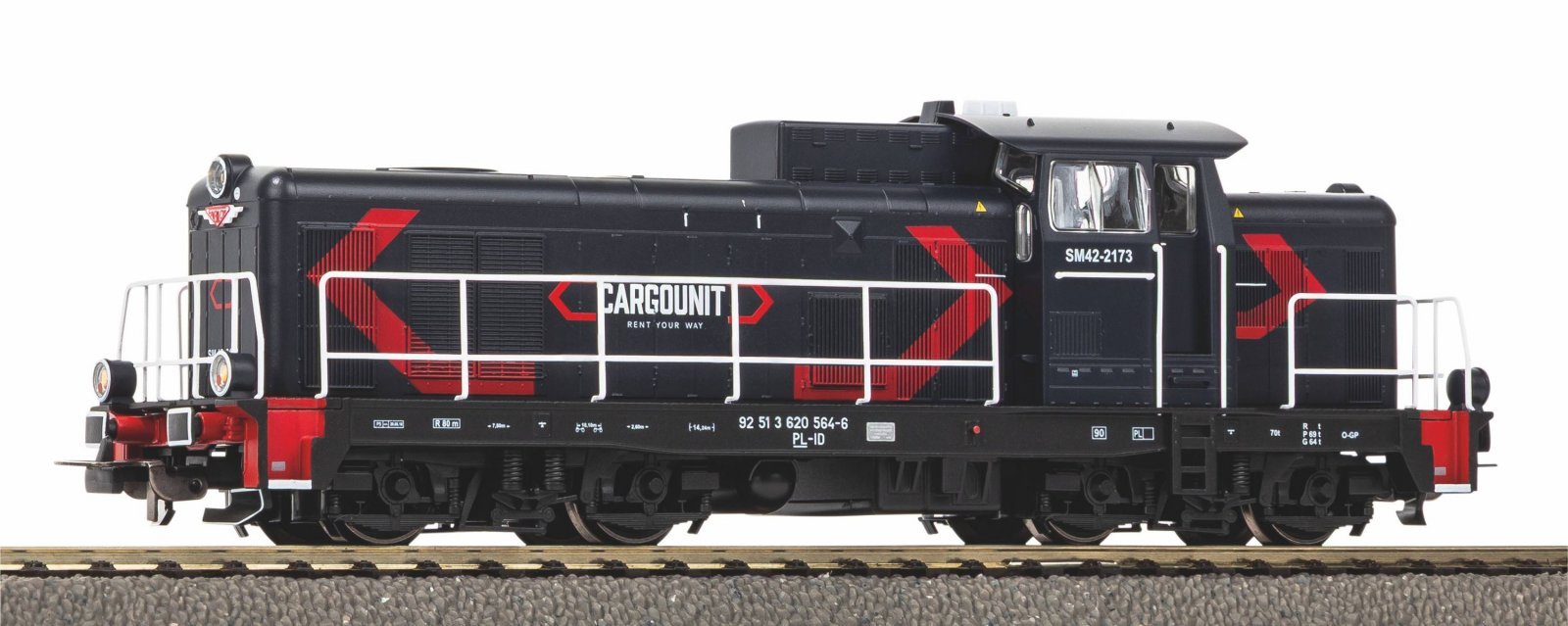 Diesel Locomotive SM42 CargoUnit Era VI, HO, PIKO 59276