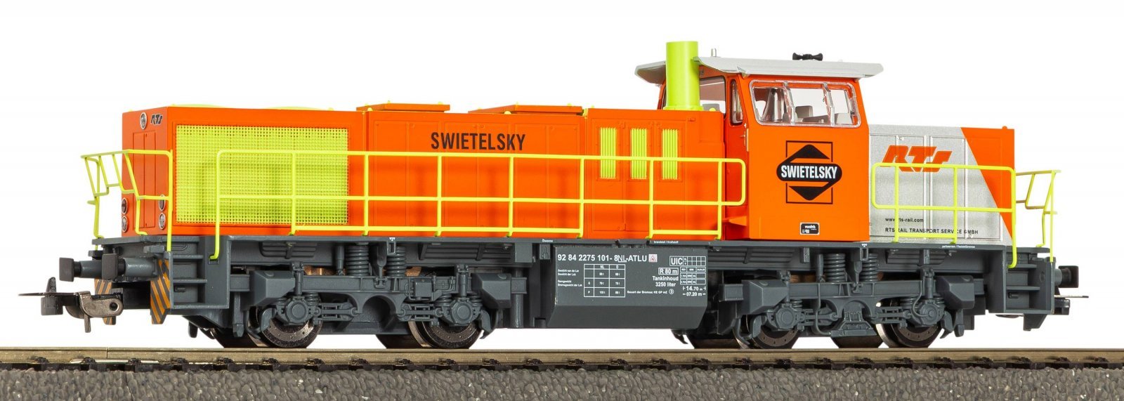 Diesel Locomotive G1206 RTS-Swietelsky NL VI + DSS 8-pin, HO, PIKO 59376
