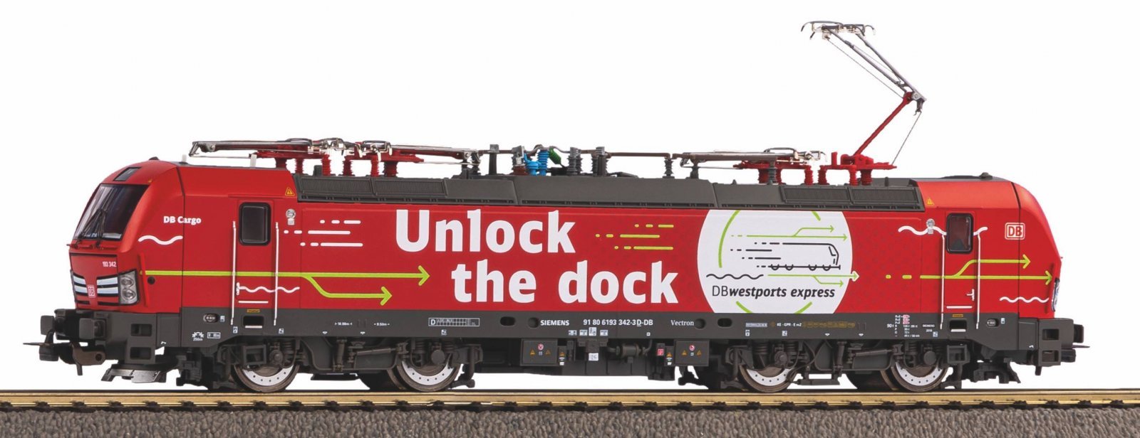 BR 193 342 Electric loco Unlock the dock VI, HO, PIKO 59394