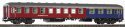 UIC-X Expr.Coach/Buffet ARm216 DBIV Red/Blue, HO, PIKO 59625