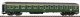 UIC-X Coach 1./2. Cl. ABm223 DB III Green, HO, PIKO 59639