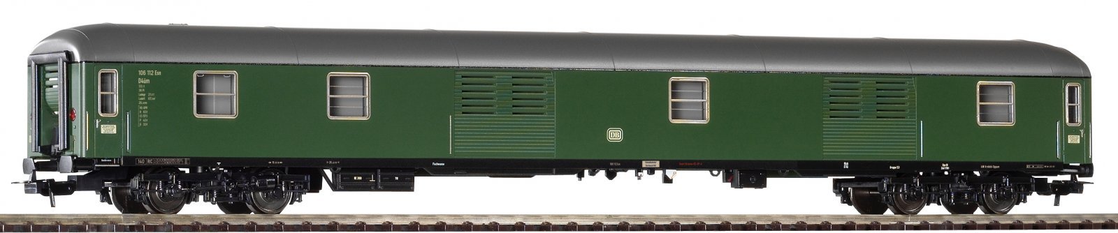 UIC-X Baggage Car Dm902 DB III Green, HO, PIKO 59642