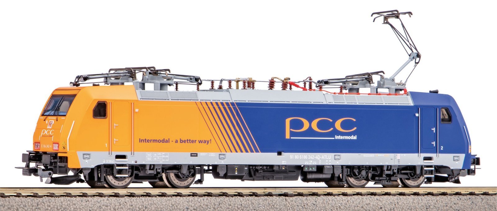 BR 186 PCC Intermodal VI, HO, PIKO 59868