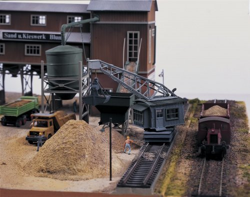 Sand Work Unloading Crane, HO, PIKO 61126